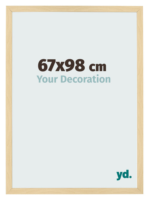 Fotolijst 67x98cm Beuken Decor MDF Bologna Voorzijde Maat | Yourdecoration.nl