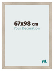 Fotolijst 67x98cm Eiken Licht MDF Pisa Voorzijde Maat | Yourdecoration.nl