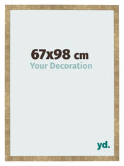 Fotolijst 67x98cm Goud Antiek MDF Bologna Voorzijde Maat | Yourdecoration.nl