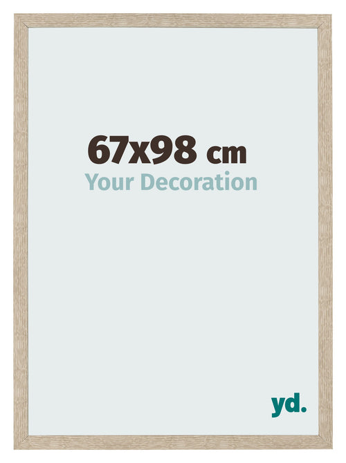 Fotolijst 67x98cm Sonoma Eiken MDF Bologna Voorzijde Maat | Yourdecoration.nl