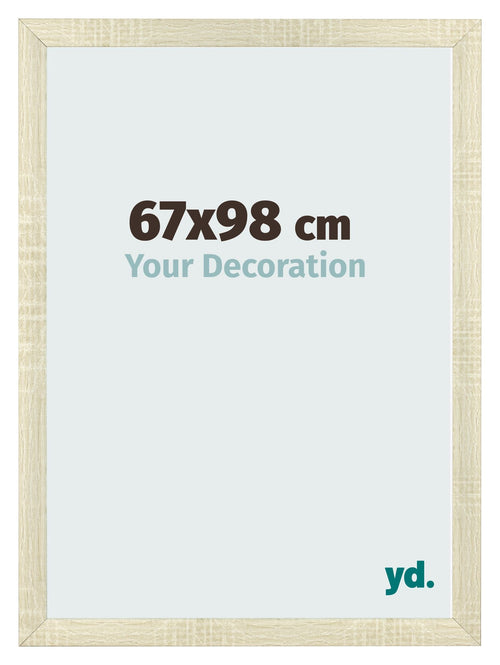Fotolijst 67x98cm Sonoma Eiken MDF Pisa Voorzijde Maat | Yourdecoration.nl