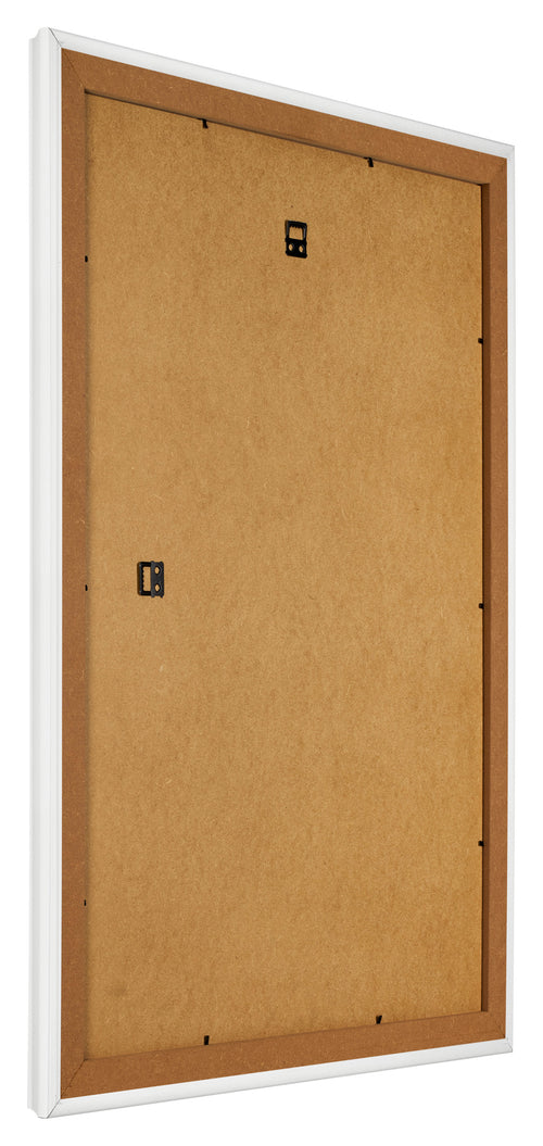 Fotolijst 67x98cm Wit Geveegd MDF Lazio Achterzijde Schuin | Yourdecoration.nl