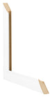 Fotolijst 67x98cm Wit Hoogglans MDF Pisa Detail Doorsnede | Yourdecoration.nl