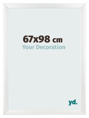 Fotolijst 67x98cm Wit Hoogglans MDF Pisa Voorzijde Maat | Yourdecoration.nl