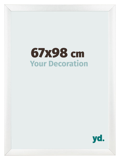 Fotolijst 67x98cm Wit Mat MDF Pisa Voorzijde Maat | Yourdecoration.nl
