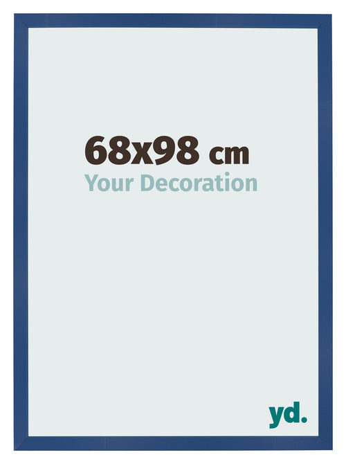 Fotolijst 68x98 cm Donkerblauw MDF Bologna Voorzijde Maat | Yourdecoration.nl