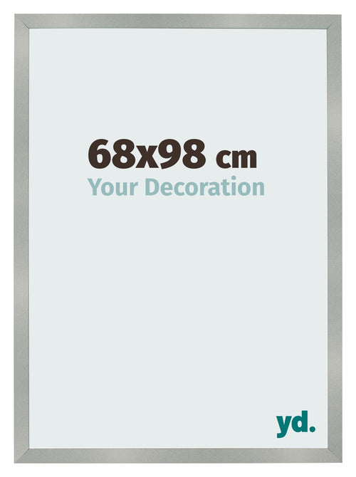 Fotolijst 68x98cm Aluminium Geborsteld MDF Bologna Voorzijde Maat | Yourdecoration.nl