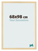 Fotolijst 68x98cm Beuken Decor MDF Bologna Voorzijde Maat | Yourdecoration.nl