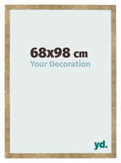 Fotolijst 68x98cm Goud Antiek MDF Bologna Voorzijde Maat | Yourdecoration.nl