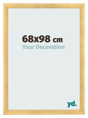 Fotolijst 68x98cm Goud Mat MDF Pisa Voorzijde Maat | Yourdecoration.nl