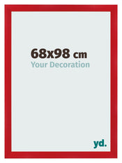 Fotolijst 68x98cm Rood MDF Pisa Voorzijde Maat | Yourdecoration.nl