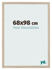 Fotolijst 68x98cm Sonoma Eiken MDF Bologna Voorzijde Maat | Yourdecoration.nl