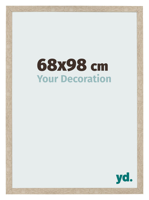 Fotolijst 68x98cm Sonoma Eiken MDF Bologna Voorzijde Maat | Yourdecoration.nl
