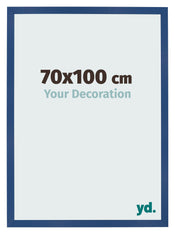 Fotolijst 70x100 cm Donkerblauw MDF Bologna Voorzijde Maat | Yourdecoration.nl