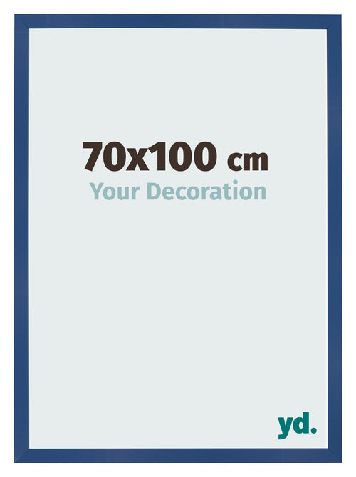 Fotolijst 70x100 cm Donkerblauw MDF Bologna Voorzijde Maat | Yourdecoration.nl