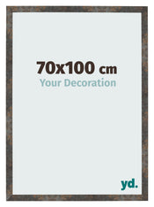 Fotolijst 70x100 cm Geoxideerd Metaal MDF Bologna Voorzijde Maat | Yourdecoration.nl