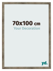 Fotolijst 70x100 cm Metaal Vintage MDF Bologna Voorzijde Maat | Yourdecoration.nl
