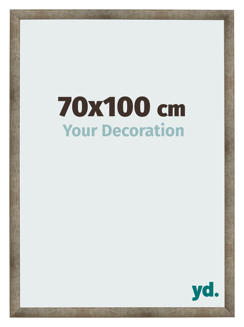 Fotolijst 70x100 cm Metaal Vintage MDF Bologna Voorzijde Maat | Yourdecoration.nl