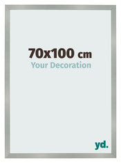 Fotolijst 70x100cm Aluminium Geborsteld MDF Bologna Voorzijde Maat | Yourdecoration.nl