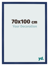 Fotolijst 70x100cm Donkerblauw Geveegd MDF Bologna Voorzijde Maat | Yourdecoration.nl