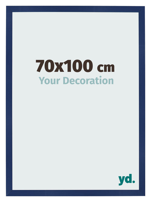 Fotolijst 70x100cm Donkerblauw Geveegd MDF Bologna Voorzijde Maat | Yourdecoration.nl