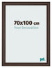 Fotolijst 70x100cm Eiken Donker MDF Lazio Voorzijde Maat | Yourdecoration.nl