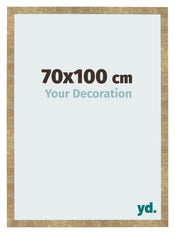 Fotolijst 70x100cm Goud Antiek MDF Bologna Voorzijde Maat | Yourdecoration.nl