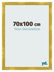 Fotolijst 70x100cm Goud Vintage MDF Pisa Voorzijde Maat | Yourdecoration.nl