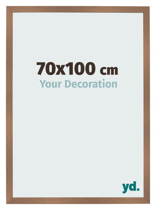 Fotolijst 70x100cm Koper Decor MDF Bologna Voorzijde Maat | Yourdecoration.nl