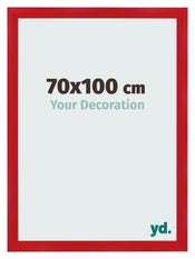Fotolijst 70x100cm Rood MDF Pisa Voorzijde Maat | Yourdecoration.nl