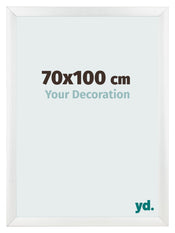 Fotolijst 70x100cm Wit Hoogglans MDF Pisa Voorzijde Maat | Yourdecoration.nl