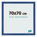 Fotolijst 70x70 cm Donkerblauw MDF Bologna Voorzijde Maat | Yourdecoration.nl