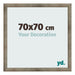 Fotolijst 70x70 cm Metaal Vintage MDF Bologna Voorzijde Maat | Yourdecoration.nl