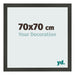 Fotolijst 70x70cm Antraciet MDF Bologna Voorzijde Maat | Yourdecoration.nl