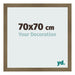 Fotolijst 70x70cm Brons Decor MDF Bologna Voorzijde Maat | Yourdecoration.nl