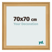 Fotolijst 70x70cm Dennen Houtnerf MDF Lazio Voorzijde Maat | Yourdecoration.nl