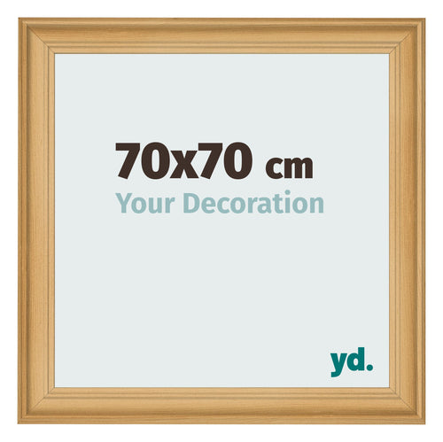 Fotolijst 70x70cm Dennen Houtnerf MDF Lazio Voorzijde Maat | Yourdecoration.nl