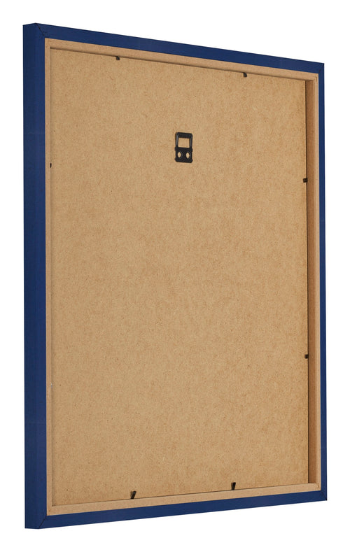 Fotolijst 70x70cm Donkerblauw Geveegd MDF Bologna Achterzijde Schuin | Yourdecoration.nl