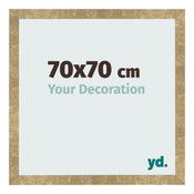 Fotolijst 70x70cm Goud Antiek MDF Bologna Voorzijde Maat | Yourdecoration.nl