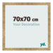 Fotolijst 70x70cm Goud Antiek MDF Bologna Voorzijde Maat | Yourdecoration.nl