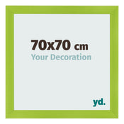 Fotolijst 70x70cm Groen MDF Pisa Voorzijde Maat | Yourdecoration.nl