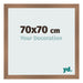 Fotolijst 70x70cm Koper Decor MDF Bologna Voorzijde Maat | Yourdecoration.nl