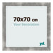 Fotolijst 70x70cm Metaal Vintage MDF Pisa Voorzijde Maat | Yourdecoration.nl