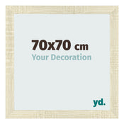 Fotolijst 70x70cm Sonoma Eiken MDF Pisa Voorzijde Maat | Yourdecoration.nl