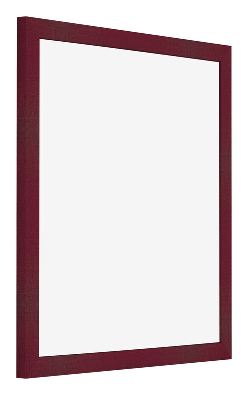 Fotolijst 70x70cm Wijnrood Geveegd MDF Bologna Voorzijde Schuin | Yourdecoration.nl