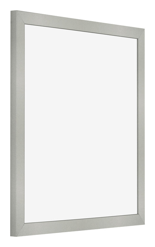 Fotolijst 70x70cm Zilver Mat MDF Bologna Voorzijde Schuin | Yourdecoration.nl