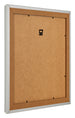 Fotolijst 70x70cm Zilver Mat MDF Lazio Achterzijde Schuin | Yourdecoration.nl