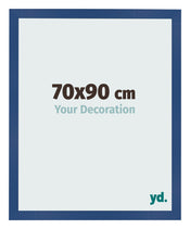 Fotolijst 70x90 cm Donkerblauw MDF Bologna Voorzijde Maat | Yourdecoration.nl