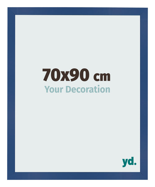 Fotolijst 70x90 cm Donkerblauw MDF Bologna Voorzijde Maat | Yourdecoration.nl