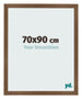 Fotolijst 70x90 cm Eiken Rustiek MDF Bologna Voorzijde Maat | Yourdecoration.nl